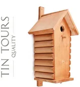 Karmniki dla ptaków - BUDKA LĘGOWA DLA SIKORKI 16x21x31/40 cm - miniaturka - grafika 1