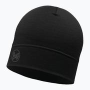 Czapki i chusty sportowe damskie - Buff Czapka Lightweight Merino Wool Hat SOLID BLACK 113013.999.10.00 - miniaturka - grafika 1