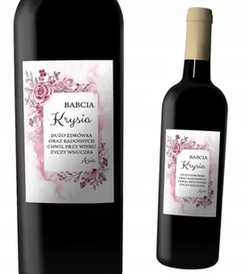 ETYKIETA DZIEŃ BABCI DZIADKA WINO PREZENT y1 - Akcesoria do pakowania - miniaturka - grafika 1