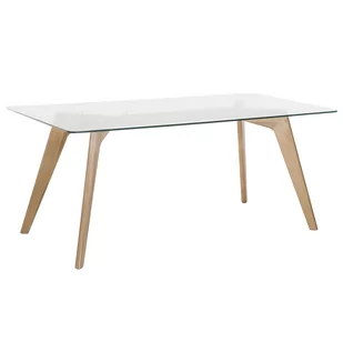 Beliani Stół do jadalni szklany 180 x 90 cm HUDSON 27222 - Stoły - miniaturka - grafika 1