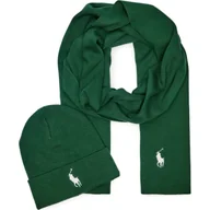 Apaszki i szaliki męskie - POLO RALPH LAUREN Szal + czapka - miniaturka - grafika 1