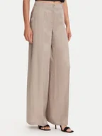 Spodnie sportowe damskie - Guess Spodnie materiałowe W5YB02 WH5N2 Beżowy Regular Fit - miniaturka - grafika 1