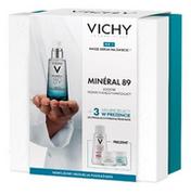 Zestawy kosmetyków damskich - Vichy Mineral 89 promocyjny zestaw - codzienna baza wzmacniająco-nawilżająca 50 ml + miniprodukty - miniaturka - grafika 1