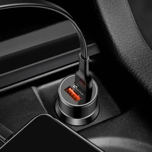 Baseus Baseus Small Screw inteligentna ładowarka samochodowa 2x USB Quick Charge 3.0 QC 3.0 36W czarny (CAXLD-B01) hurtel-40807-0 - Ładowarki samochodowe - miniaturka - grafika 16