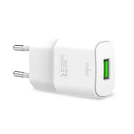 Ładowarki do telefonów - PURO PURO White Mini Travel Fast Charger Ładowarka sieciowa USB-A 12W 2.4 A (biały) PWFCMTCUSB12WWHI - miniaturka - grafika 1
