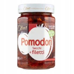 włoskie Suszone pomidory w plastrach Pomidori Filetti 290g Citres - Pasztet i przetwory mięsne - miniaturka - grafika 1