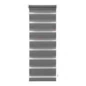 Rolety - Roleta dzień/noc Adele 37 x 140 cm antracyt - miniaturka - grafika 1