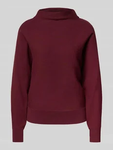 Sweter z dzianiny z mieszanki wiskozy ze wzorem ze stójką - Swetry damskie Sweter z dzianiny z mieszanki wiskozy ze wzorem ze stójką - Swetry damskie - miniaturka - grafika 1