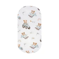 Prześcieradła dla dzieci - Bawełniane prześcieradło z gumką 70x140cm Traktory - miniaturka - grafika 1