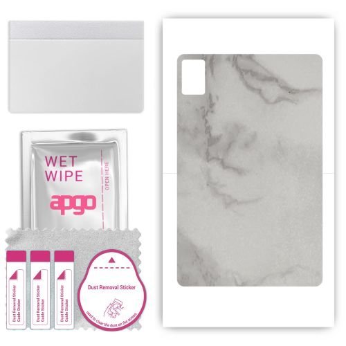 folia naklejka skórka strukturalna na TYŁ do HTC A102 - Marmur Szary - apgo SKINS