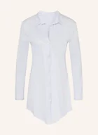 Bielizna nocna - Hanro Koszula Nocna Cotton Deluxe blau - miniaturka - grafika 1