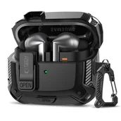 Etui i futerały do telefonów - TECH-PROTECT CARBONOX MAGSAFE SAMSUNG GALAXY BUDS 3 / 3 FE / 3 PRO BLACK - miniaturka - grafika 1