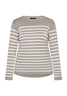 Idony Damski sweter z dzianiny 15329895, szary wełniany biały, XXL, Szary wełniany biały, XXL - Swetry damskie - miniaturka - grafika 1