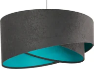 Lampy sufitowe - Lampa wisząca Lumes Grafitowo-turkusowa designerska lampa wisząca - EX991-Delva - miniaturka - grafika 1