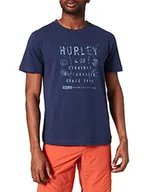Koszulki męskie - Hurley Męski T-shirt M Igloo Ss Tee niebieski niebieski (Midnight Navy) L HSP21SMT01462 - miniaturka - grafika 1
