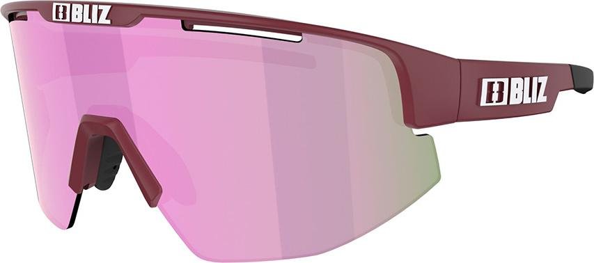 BLIZ Matrix M11 Okulary dla wąskich twarzy, matte wine red/brown/rose multi 2020 Okulary 52007-49