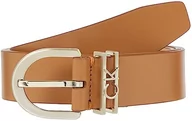 Paski - Calvin Klein Pasek damski Ck Must Ck Loop Belt 3,0 cm Pasek skórzany, Brązowy cukier, 65 - miniaturka - grafika 1