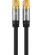 Kable - Goobay 70666 kabel koncentryczny 3 m F Czarny - miniaturka - grafika 1