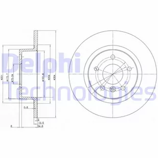 Tarcza hamulcowa DELPHI BG3227C - Tarcze hamulcowe - miniaturka - grafika 1