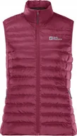 Kurtki i kamizelki sportowe damskie - Jack Wolfskin Jack Wolfskin Pack-Go Down Vest W 1207031-2198 Czerwone S - miniaturka - grafika 1