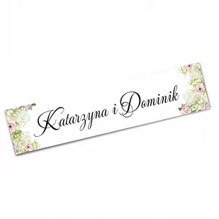 2x TABLICA na SAMOCHÓD AUTO na ŚLUB DEKORACJA RÓŻA - Akcesoria motoryzacyjne - miniaturka - grafika 1