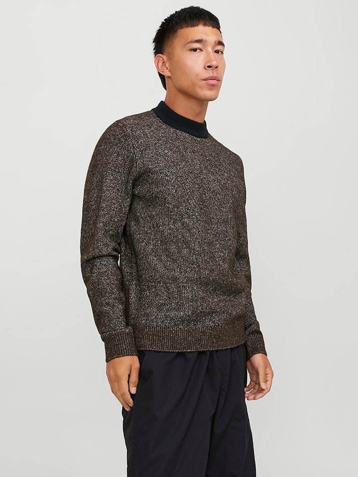 Jack & Jones Sweter w kolorze brązowym