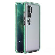 Etui i futerały do telefonów - Spring Case pokrowiec żelowe etui z kolorową ramką do Xiaomi Mi Note 10 / Mi Note 10 Pro / Mi CC9 Pro miętowy - miniaturka - grafika 1