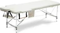 Łóżka - BODYFIT BODYFIT Stół, łóżko do masażu, 2 segmentowe, aluminiowe, beżowe, 195x70,5 cm - miniaturka - grafika 1