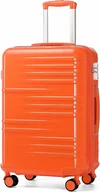 Walizki - British Traveller Walizka twarda duża ABS POMARAŃCZOWA 28" 91L 74,5x49x30,5 - miniaturka - grafika 1