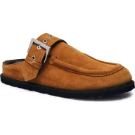 Klapki i japonki damskie - HUGO Skórzane klapki Artentia_Sabot_BKSD - miniaturka - grafika 1