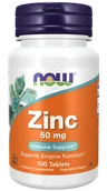 Witaminy i minerały - Now Foods NOW Zinc 50mg 100tabs - miniaturka - grafika 1