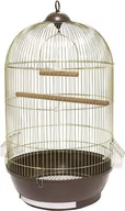 Klatki i wyposażenie dla ptaków - Panama Pet Klatka dla ptaków 40x40x70 cm złoto/brązowa - miniaturka - grafika 1