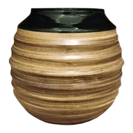 Yerba Mate - Verde Mate Ceramika Kalabasa - miód Matero - czarna glazura - miniaturka - grafika 1