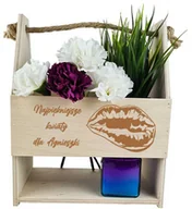 Gadżety dla niej i dla niego - Nosidełko na Dzień Kobiet Najpiękniejsze kwiaty z imieniem - miniaturka - grafika 1