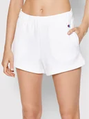 Spodenki damskie - Champion Szorty sportowe 115107 Biały Regular Fit - miniaturka - grafika 1