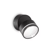 Lampy ogrodowe - Ideal Lux OMEGA AP ROUND czarna 4000K 285504 285504/IL - miniaturka - grafika 1