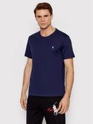 Koszulki męskie - Ralph Lauren Polo T-Shirt Sle 714844756002 Granatowy Regular Fit - miniaturka - grafika 1