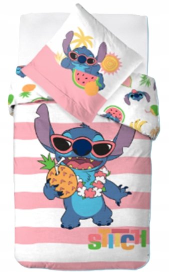 Pościel na licencji 140x200 LILO I STITCH KOKOS ALOHA