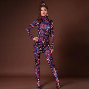 Legginstopy - Midnight Flower - Legginsy Legginstopy - Midnight Flower - Legginsy - miniaturka - grafika 1