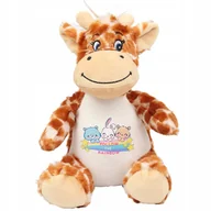 Maskotki i pluszaki - MASKOTKA PRZYTULANKA ŻYRAFA MIŚ NA URODZINY FOLLOW THE RAINBOW WZORY - miniaturka - grafika 1