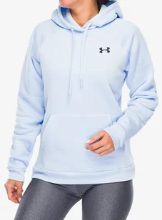 Bluza z kapturem damska Under Armour Armour Fleece Hoodie - nimbus blue/black - Bluzy sportowe damskie - miniaturka - grafika 1
