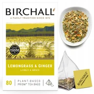 Herbata - Angielska Herbata Birchall Trawa Cytrynowa Imbir 80szt 200g piramidki - miniaturka - grafika 1