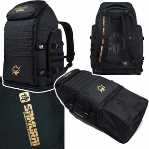 Plecak Sportowy Treningowy Ground Game Samurai Gold Czarny R. Uniwersalny - Torby sportowe - miniaturka - grafika 1