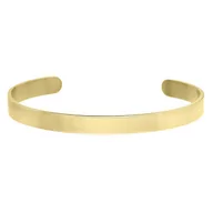 Bransoletki - Minimalistyczna pozłacana bransoletka do personalizacji stal szlachetna - Manoki - miniaturka - grafika 1