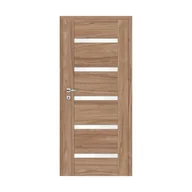 Drzwi wewnętrzne - Skrzydło drzwiowe pokojowe Tinos orzech karmel 80 prawe Classen - miniaturka - grafika 1