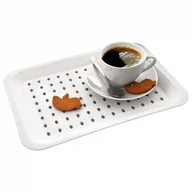 Tace i patery - Taca kuchenna do serwowania biała 33x23 cm kod: O-153830 - miniaturka - grafika 1