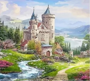 Diamentowa mozaika Bajkowy zamek 6422 - Malowanie po numerach - miniaturka - grafika 1