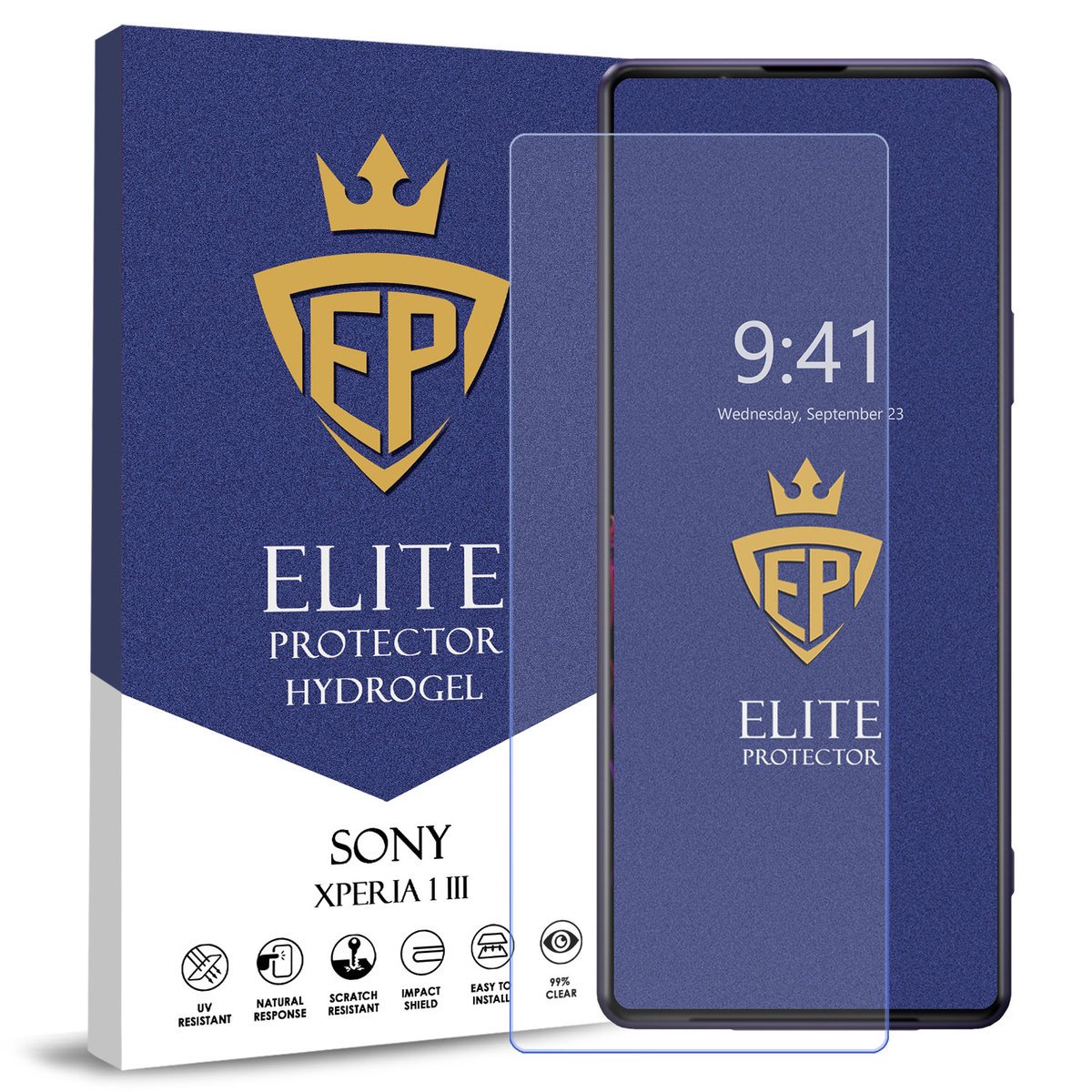 FOLIA 5D CAŁY EKRAN NA TELEFON DO SONY XPERIA 1 III HYDROŻELOWA ORYGINAŁ