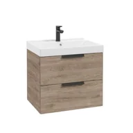 Szafki łazienkowe - Szafka łazienkowa pod umywalkę Defra Faro 60 cm orzech rockford 001-D-06065 - miniaturka - grafika 1