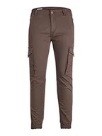 Spodenki męskie - Bestseller A/S Męskie spodnie cargo JPSTPAUL JJJFLAKE AKM NOOS, Seal Brown, 32/30, Seal Brown, 32W / 30L - miniaturka - grafika 1